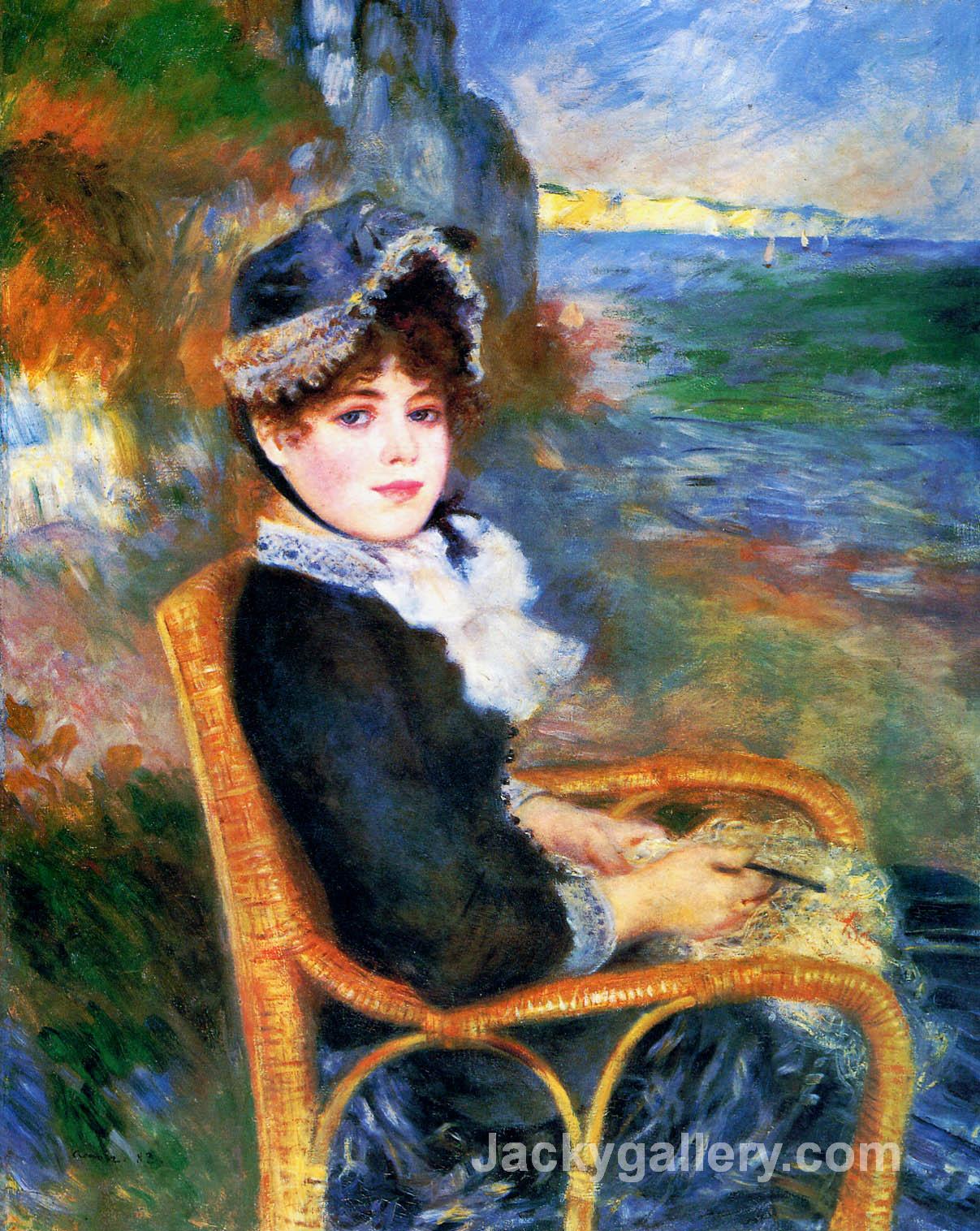 By the Seashore by Renoir by Pierre Auguste Renoir paintings reproduction
